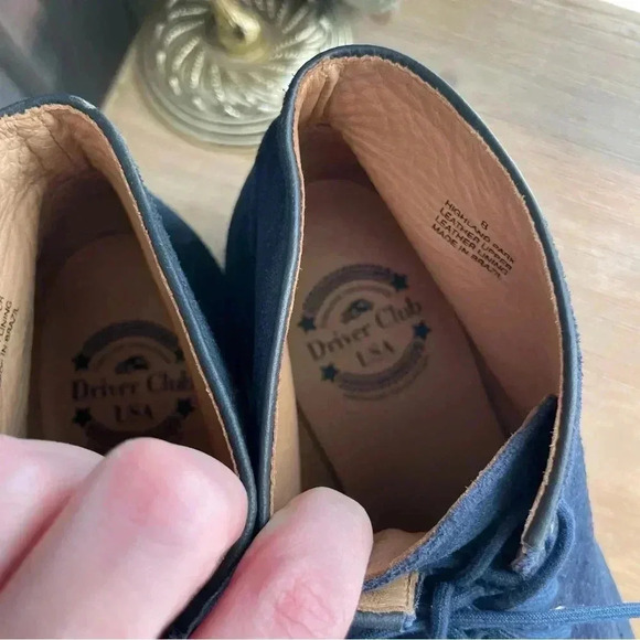 Women’s Leather Navy Bootie‎ - Picture 3 of 7